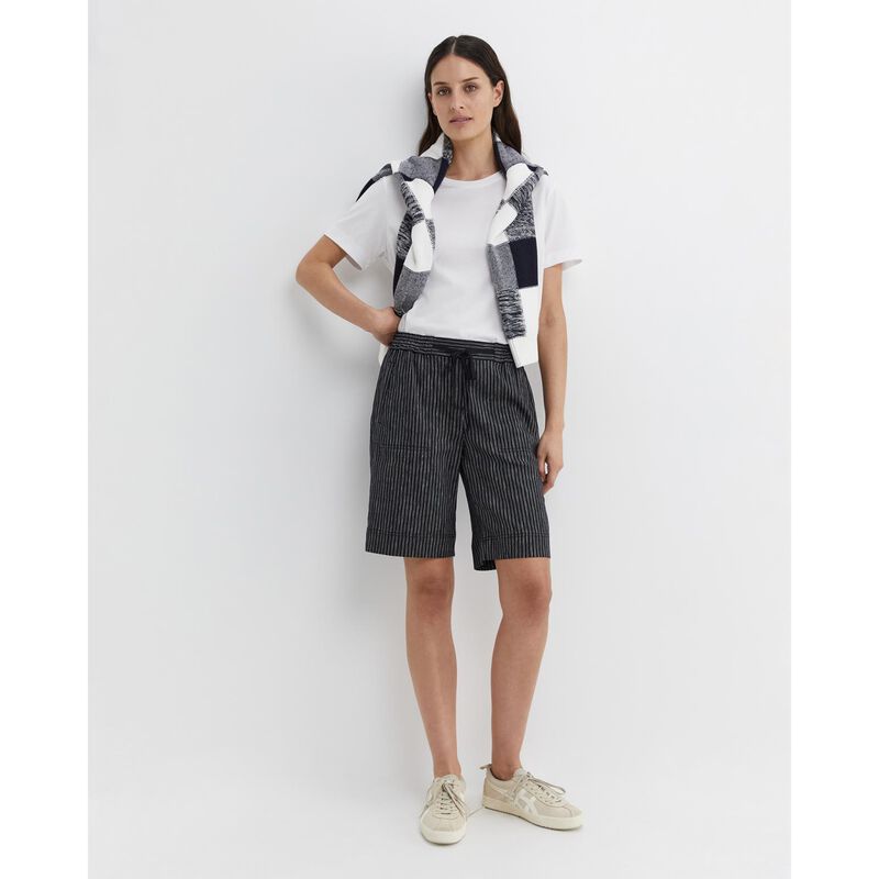Sportscraft Rosa Stripe Linen Short image number 3